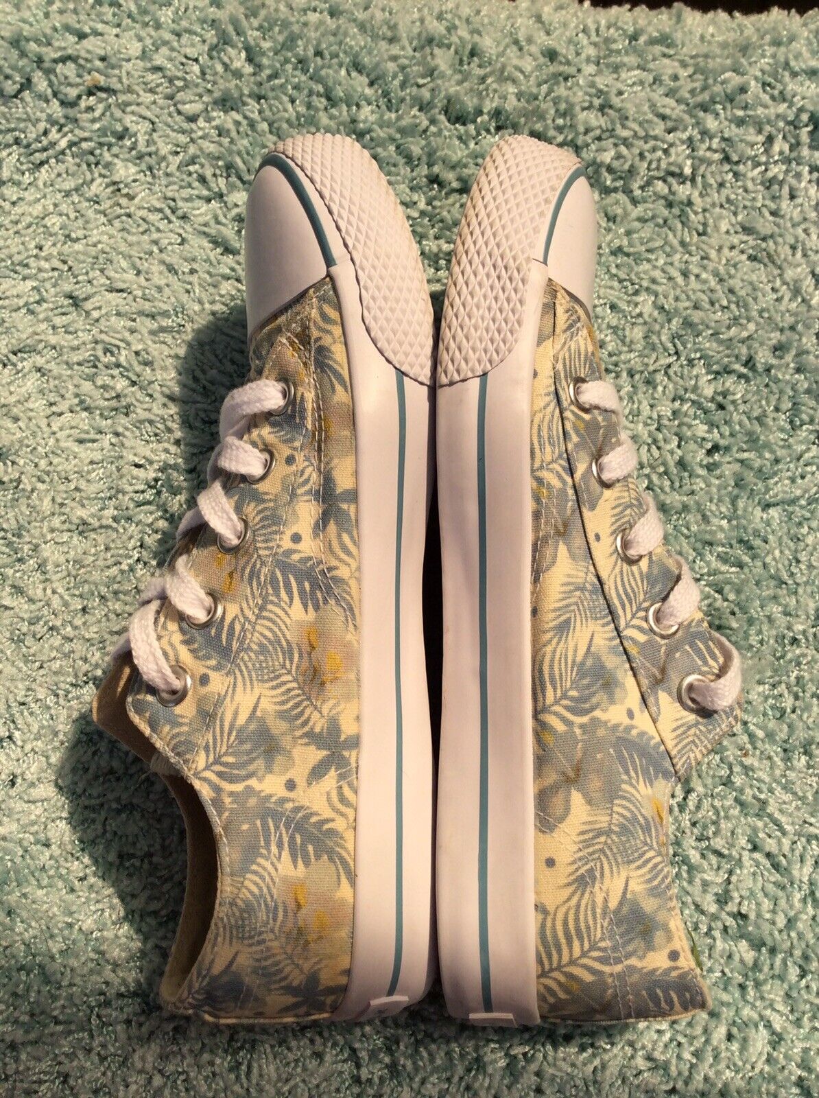 AIRWALK Sneakers Floral Canvas Size 9.5 Super Cut… - image 2