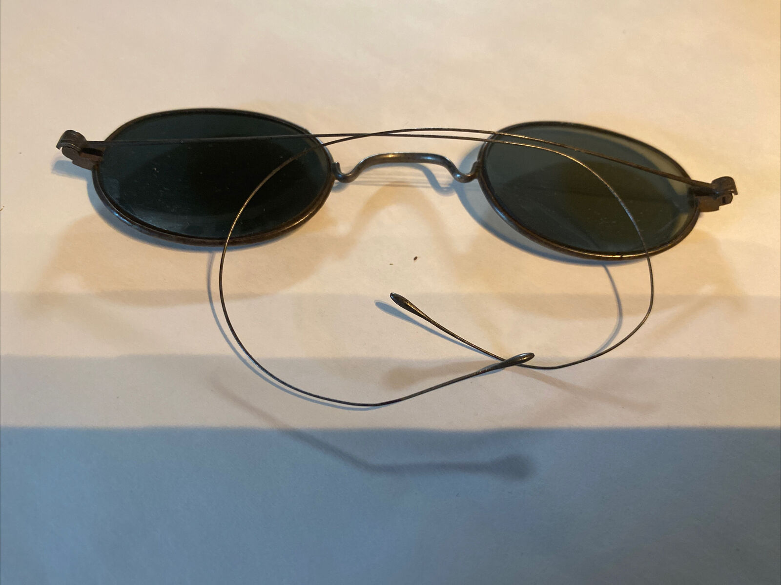 Antique Wire Frame SUNGLASSES Round  Steampunk gl… - image 2