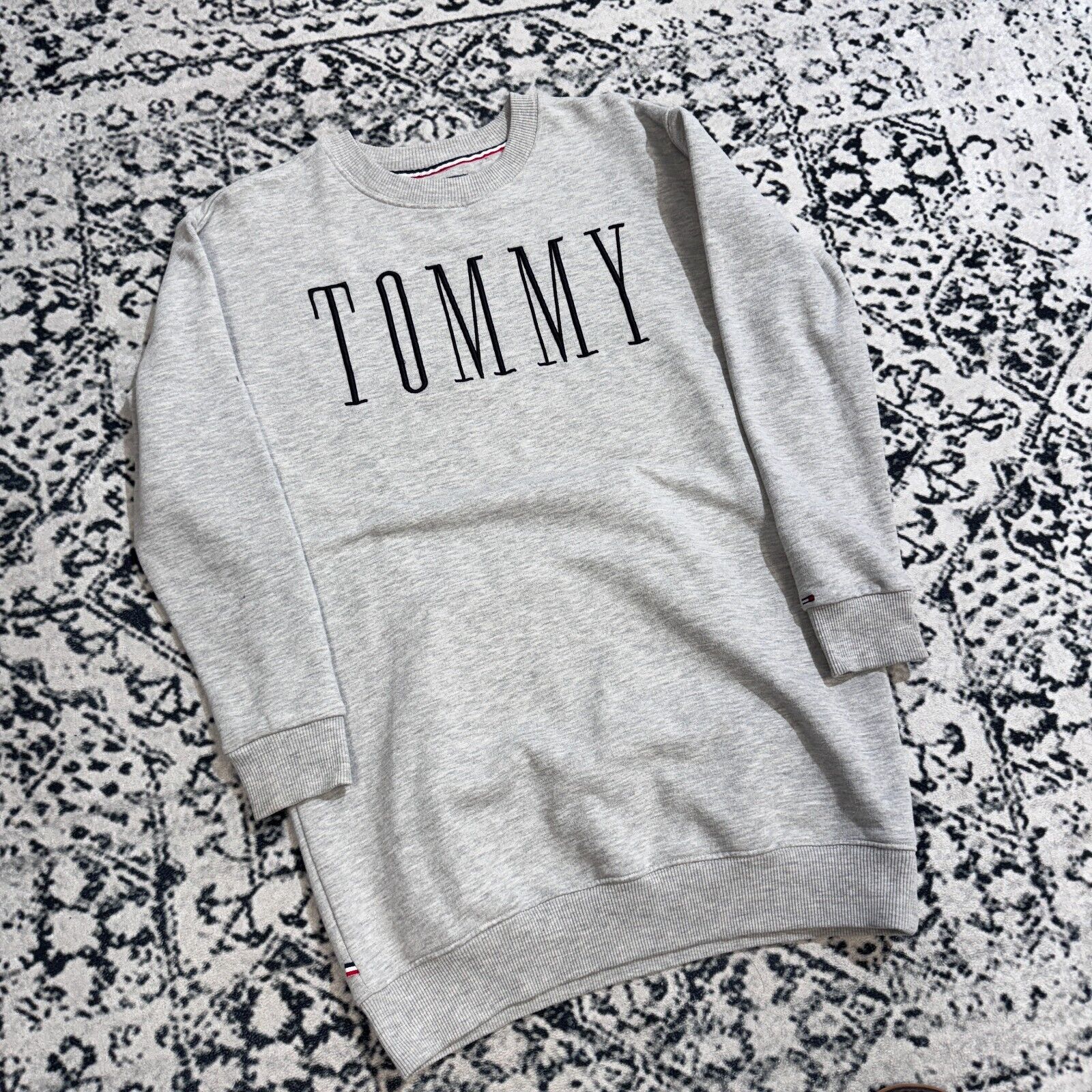 Vintage Tommy Hilfiger Unisex Gray Cotton Crewnec… - image 3