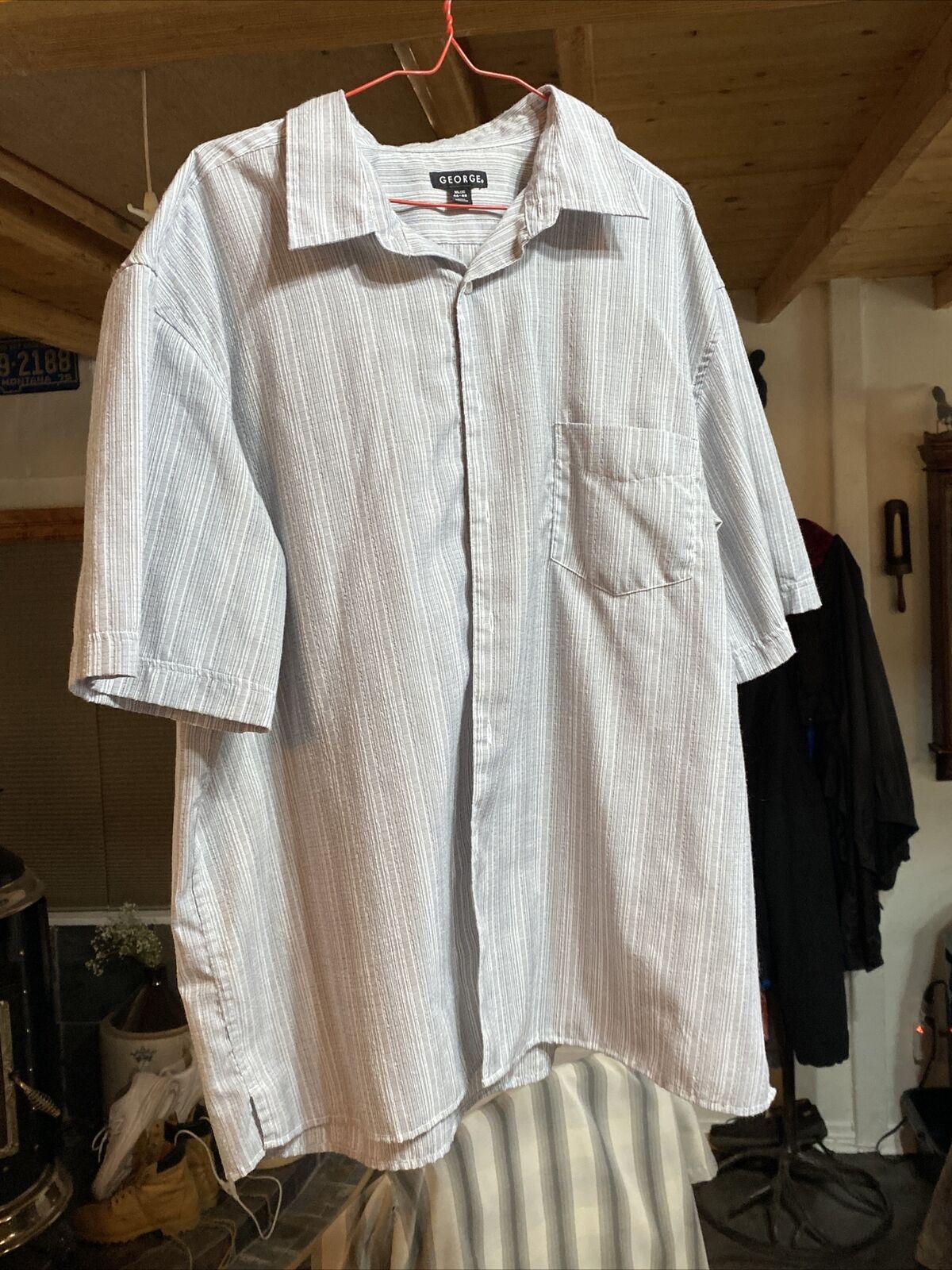 (3) George men's short sleeve shirts extra large … - image 3