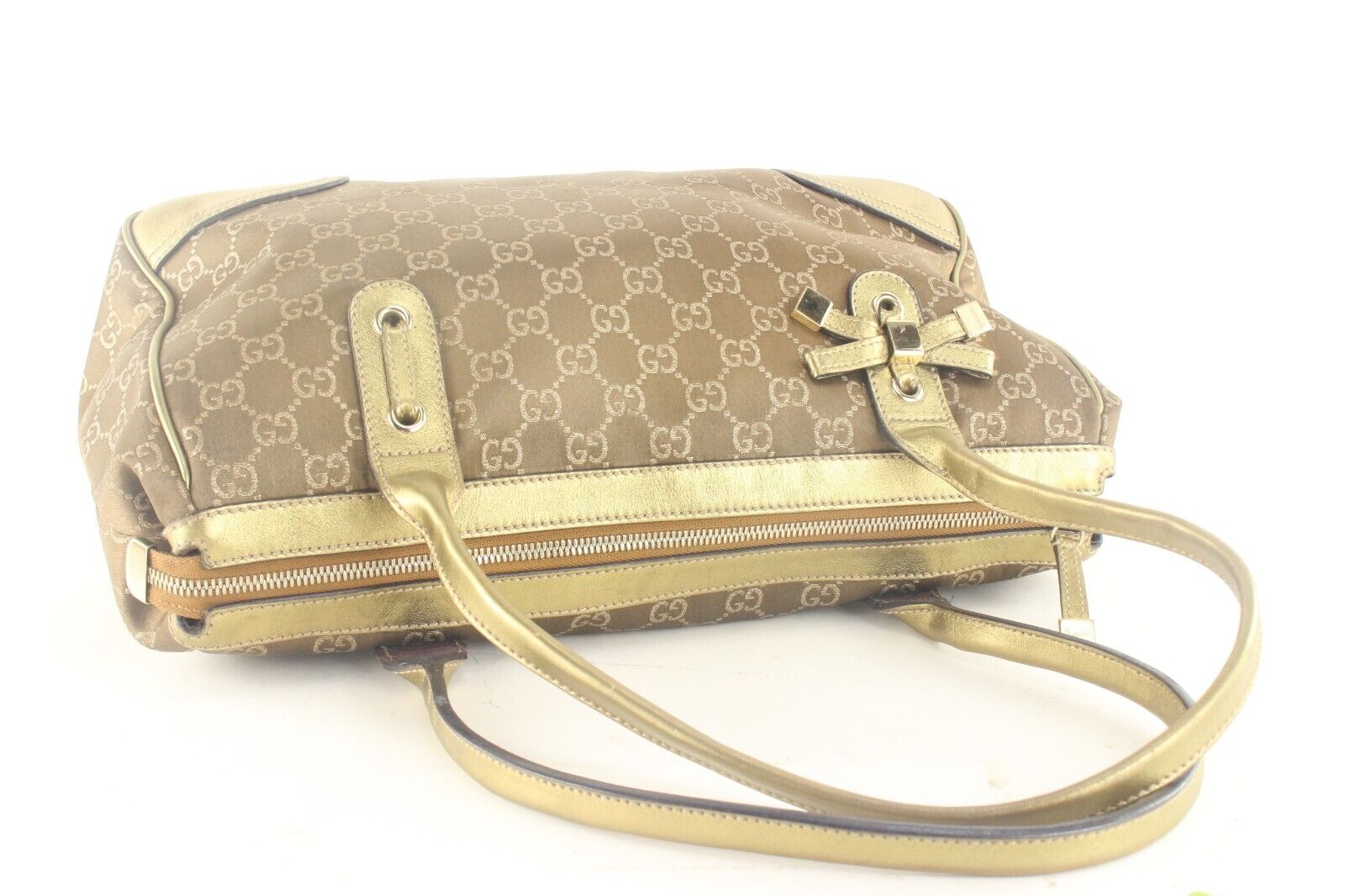 Gucci Rare Metallic Bronze Gold Shoulder Bag  3GK… - image 6