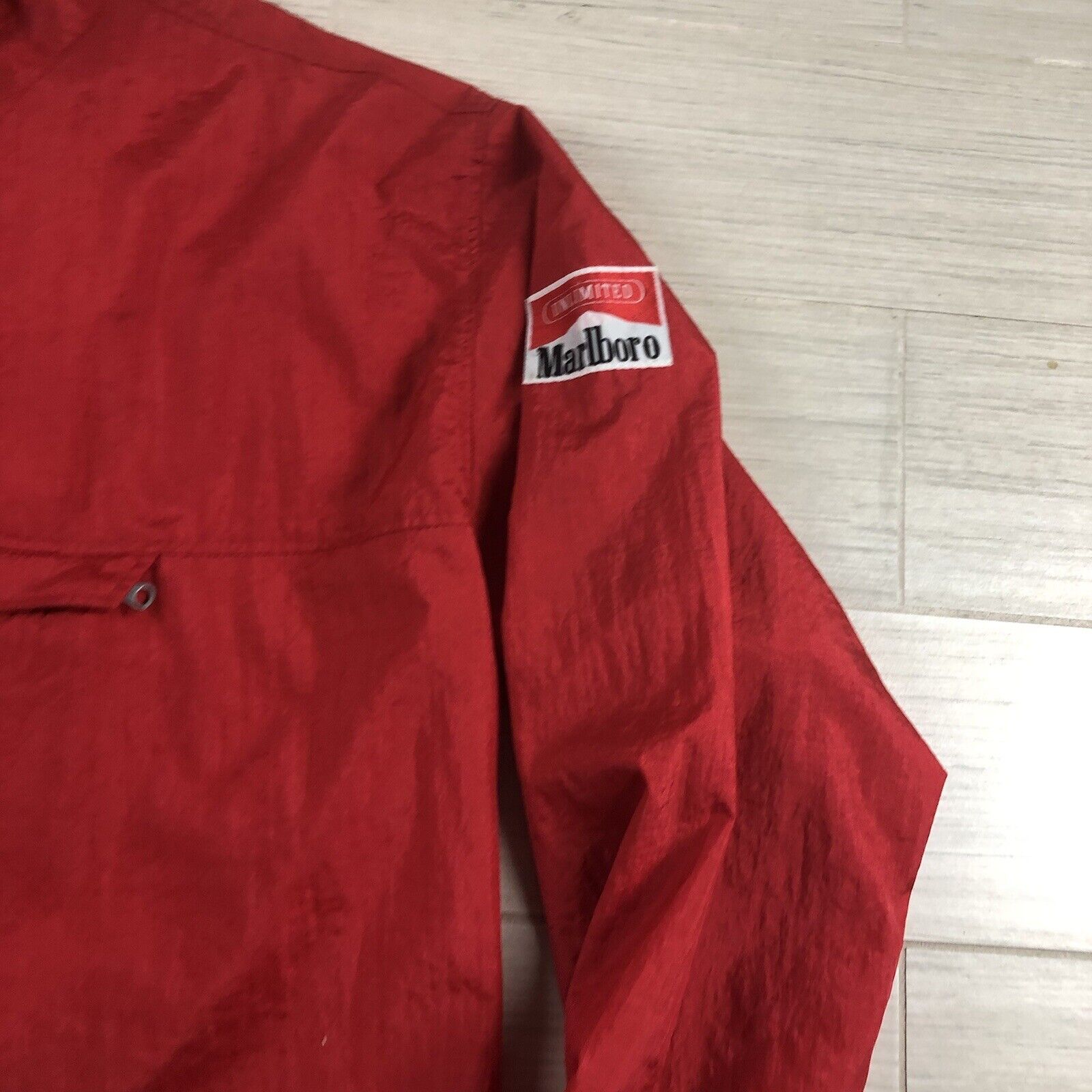 Vintage Marlboro Windbreaker Zip Up Jacket 90s Si… - image 4