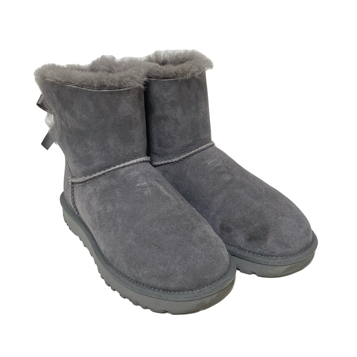 Auth UGG Mini Bailey Bow F27017E Gray Mouton - Wo… - image 7