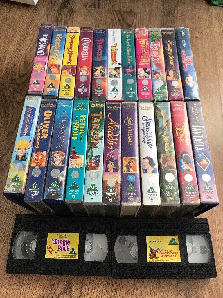 VHS Tapes Disney Movies