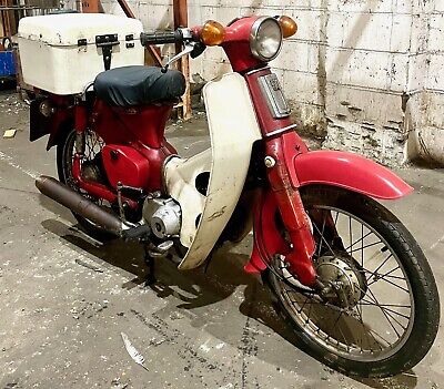 1980 Honda C50 Step Thru, Barn Find, Turns Over, Complete For Spares Repair