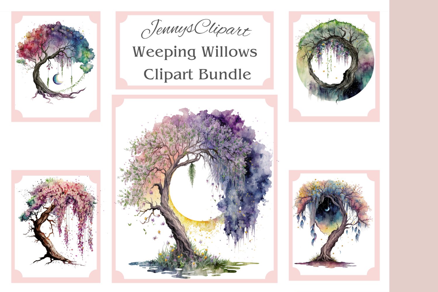 clipart weeping willow tree