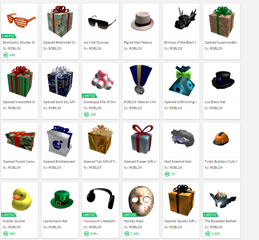 Roblox styles list