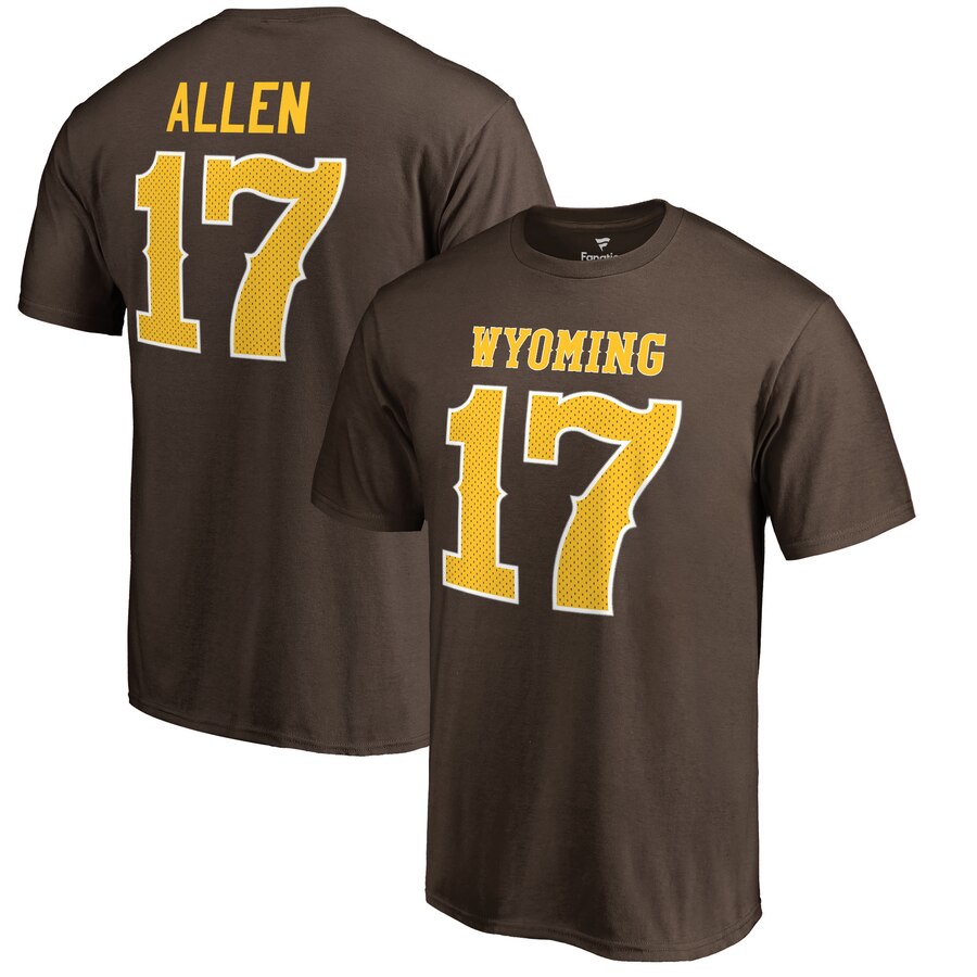 josh allen wyoming cowboys tee shirt