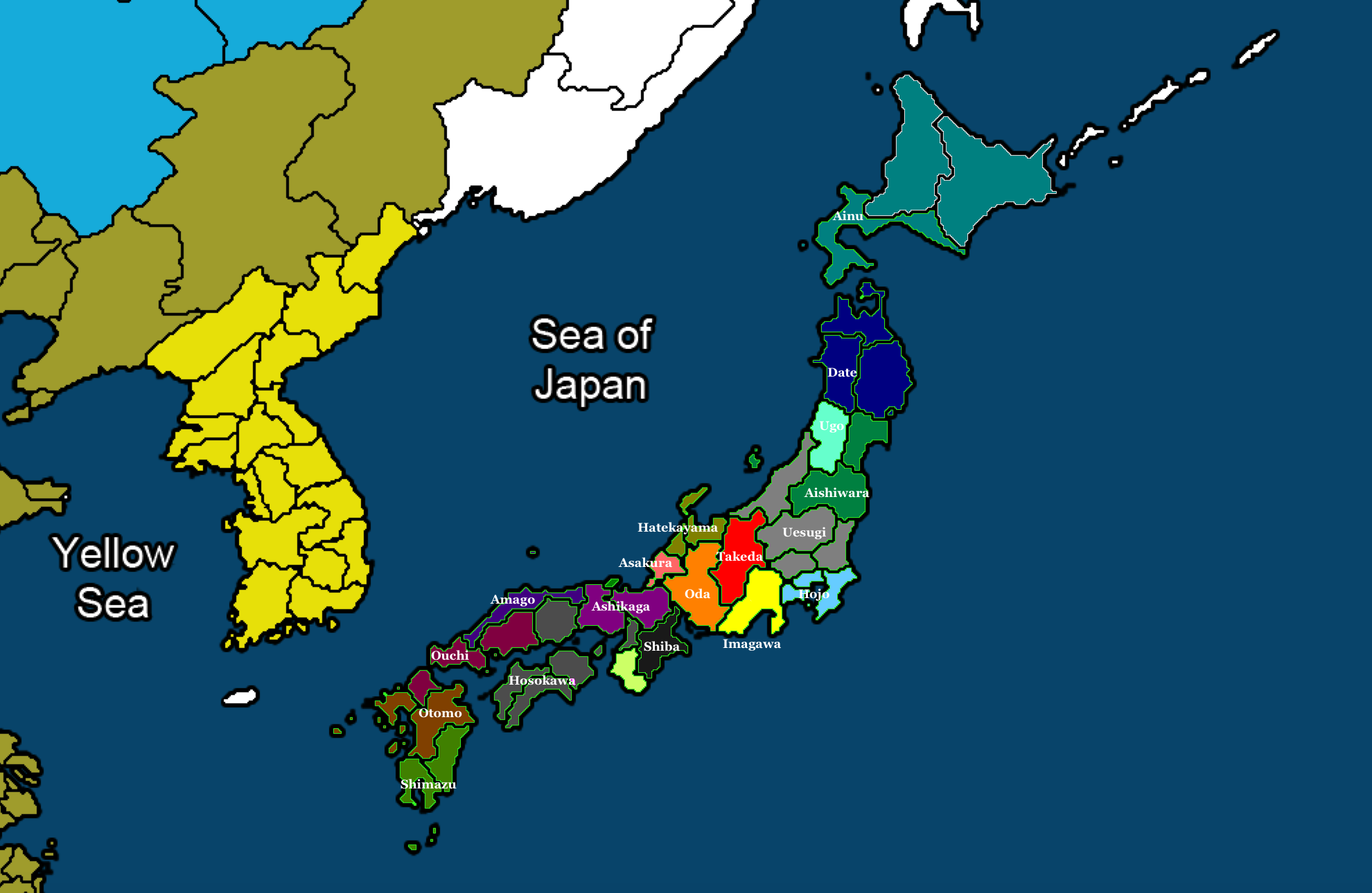 Map Of Japan Sengoku Period - United States Map