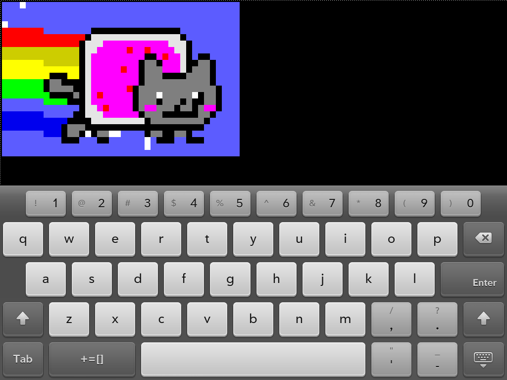 XTerm on an HP TouchPad