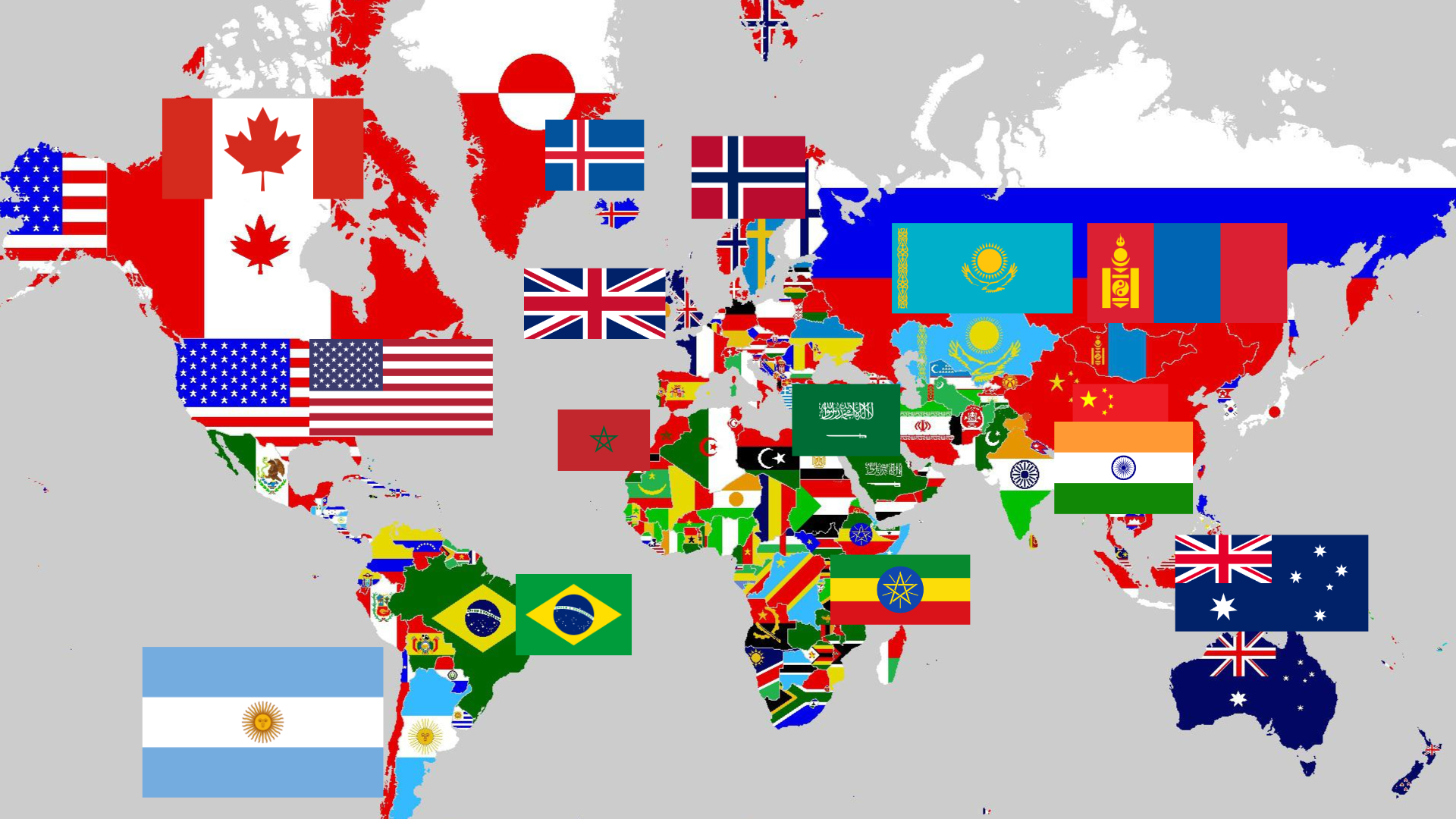 World Map Pixel Art With Countries