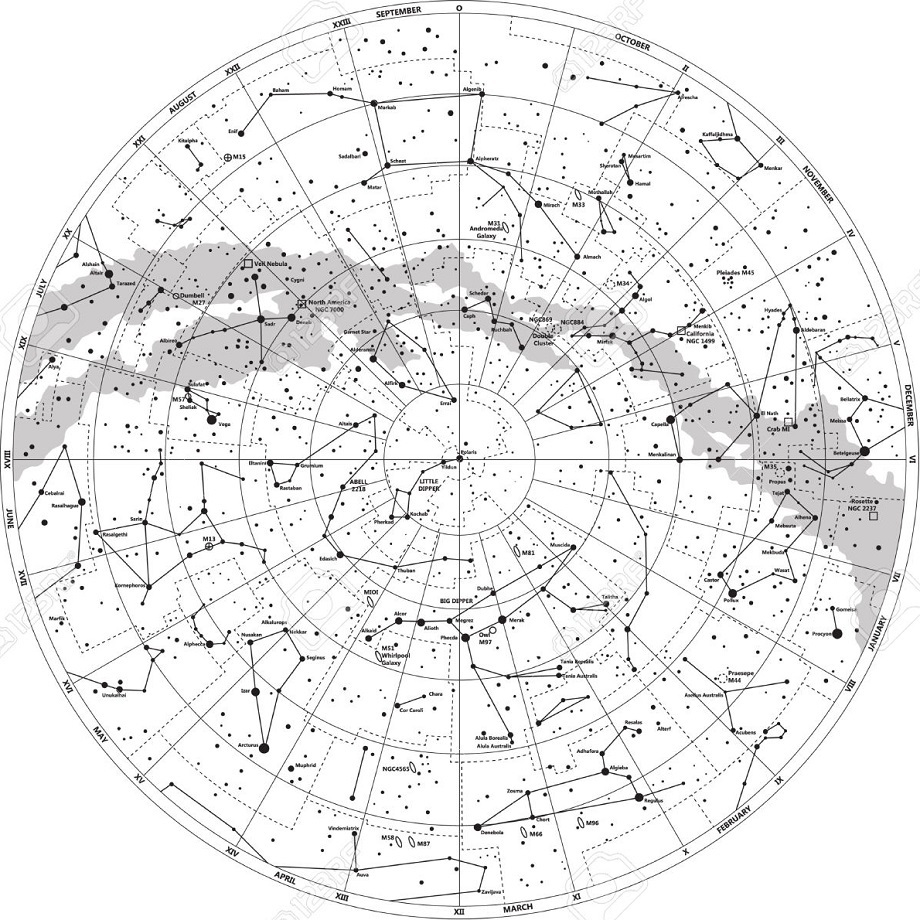 Printable Constellation Maps Northern Hemisphere