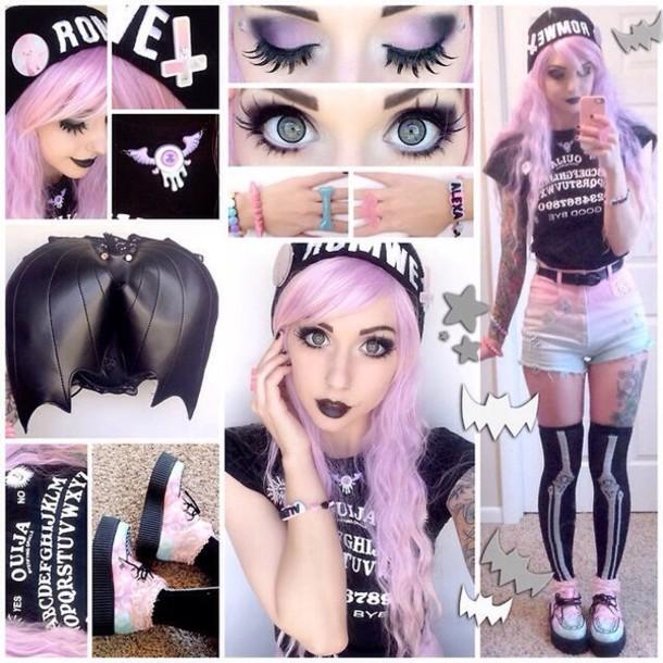 Various Pieces of Pastel Goth Fashion | Pastel Goth | Know Your Meme