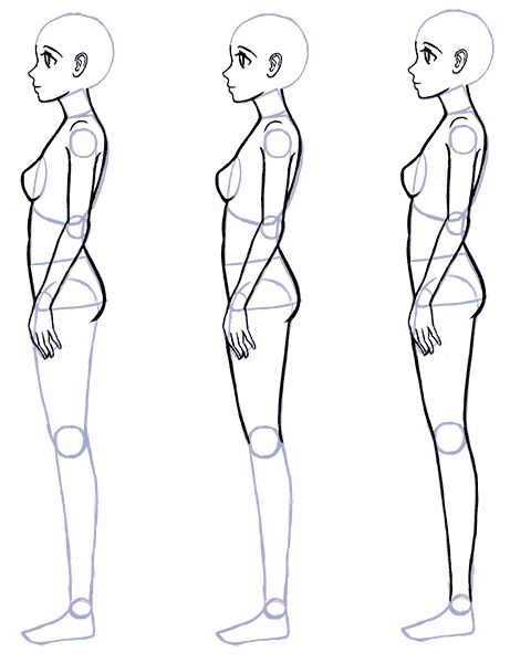 How to Draw Anime Side View  Full Body Profile  Manga Tuts  Anime side  view Body drawing Anime drawings