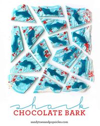 How to Make Shark Chocolate Bark Candy