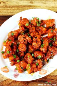 Gobi Manchurian | Cauliflower Manchurian - Swasthi's Recipes