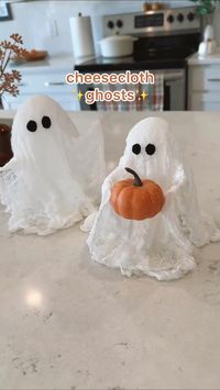 Creating handmade ghosts for Halloween is a fun and simple DIY project!