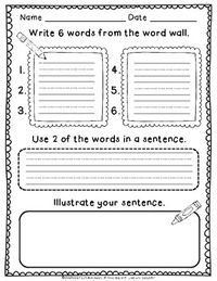 Writing Station Activity