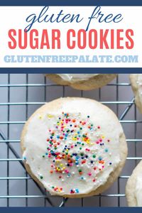 The gluten-free sugar cookies are a classic dessert that everyone can enjoy. Make them for a special occasion or just for a sweet treat. They're so good!