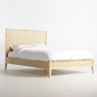 SmartArtWoodCarving Unique Carved Bed Frame Headboard Home Decor