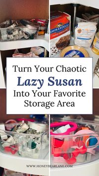 Overwhelmed with organizing your home? Start with one small corner. I'll guide you through the best way to organize a lazy Susan cabinet. No more spilled chips and hidden items. See the transformation and get inspired!