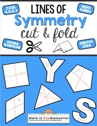 Symmetry is one of those very visual math topics that some students just “see” and others don’t. This set of shapes is designed to give students hands-on practice with finding lines of reflective symmetry. How to use: To complete the activity, students simply fold each shape included along the dashed lines and then see if each side matches. If they do, then that represents a line of reflective symmetry. If not, the shape is not symmetrical in that way.