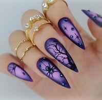 Easy, Cute Halloween Purple Nail Designs Halloween purple nail ideas are the perfect time to let your creativity shine, especially