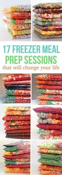 17 Freezer Meal Prep Sessions That Will Change Your Life (grocery Lists and printable recipes included). Simply combine the ingredients in a gallon-sized bag and freeze!