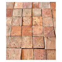 For Sale on 1stDibs - Antique square terracotta tile, one of a kind. Sold by the lot. Origin: France circa 1800s Measurements: 6 1/4' x 6 1/4' x 1 3/4' thick.