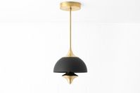 Brass Pendant - Black Pendant - Hanging Pendant - Metal Pendant - Pendant Lighting - Modern Lighting - midcentury lamp - Hanging Lamp Greetings! My name is Jay Harrison and I'm the lighting designer here at Mod Creation. I lead a small team of talented craftsmen with over 15 years of experience in handcrafting lamps. I AM PASSIONATE ABOUT MY WORK! I value creativity in the pursuit of design that will stand the test of time. Let's get into the details... This design is UL approved. DIMENSIONS ---