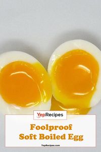 A boiled egg with a firm white and a warm runny yolk. #egg #recipe #breakfast #food #YepRecipes @YepRecipes