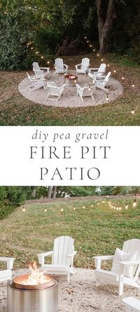 Learn the simplest method to create a DIY fire pit patio – one that you can accomplish in a single weekend! This pea gravel fire pit is a gorgeous, welcoming addition to our backyard.