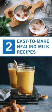 Give your body the fuel it needs with these easy-to-make healing milk recipes. Turmeric Golden Milk and Spiced Almond Milk are a delicious way to help yourself reset and refuel to reach your healthy intentions. Click here to see how you can make these nutrient-packed drinks for yourself.