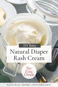 This DIY diaper rash cream is made with all natural ingredients and no zinc oxide. Incredibly soothing, works quickly, and will not build up on cloth diapers.