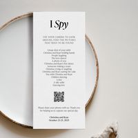 I Spy-I Spy Wedding Game-Hashtag Game-I Spy Hashtag-Ultra Minimalist Game-Party Game-Photo Hunt-I Spy Wedding-Reception Game,SN500_IS by StudioNellcoteDIY on Etsy