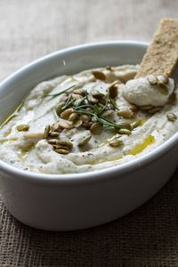 Lemon Herb Cauliflower Bean Dip