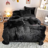 A luxurious soft and cosy duvet set to snuggle up with and keep you warm through the cold nights. What's Included? 4 piece set includes 1 duvet cover, 1 bed sheet, 2 pillowcases + complimentary heart shaped pillow 6 piece set includes 1 duvet cover, 1 bed sheet, 4 pillowcases + complimentary heart shaped pillow Materia