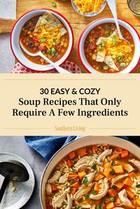 Made with few ingredients—most of which are pantry staples you already have on hand—these simple soup recipes couldn't be more budget-friendly or easy to throw together. From summery Corn Chowder to hearty Ham-and-Bean Soup, we have soup options for every season. Whether you're looking for a hands-off slow-cooker soup recipe or one you can whip together on the stovetop in less than 30 minutes, these easy soup recipes have dinner covered. #souprecipes #dinnerrecipes #easyrecipes #soup #fallsoups #stews