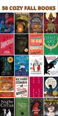 From eerie thrillers to cozy fantasy and dark academia. Curl up with a hot drink and one of these cozy fall books to read. | Fall book recommendations | fall book ideas | fall books aesthetic | fall books list | best fall books | Autumn books to read | cozy fall books | cozy autumn books | best autumn books list