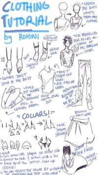 Clothing Tutorial Pt. 1 requested by @olivepattycake. I'm not fully clear on drawing clothes myself, and I'm not very good at explaining , and my handwriting is messy, but I tried my best to make it clear! By @rohinicupcake.