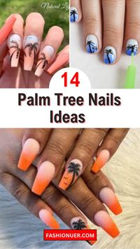 Bring a tropical vibe to your fall look with these palm tree nail designs. Perfect for parties and vacations, these ideas will make your nails stand out. Opt for classic green palms or get creative with sunset backgrounds and glitter accents. These palm tree nail ideas are easy to recreate and will add a touch of paradise to your style. Get ready to rock the party with your stunning nails! #PalmTreeNails #FallNailArt #PartyNails #TropicalNails #NailDesigns