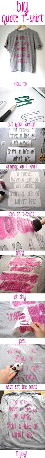 DIY quote shirt!