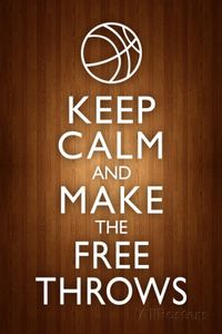 Keep Calm and Make the Free Throws Plastic Sign Wall sign at AllPosters.com