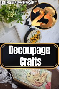 If you are new to Decoupage or have been doing Decoupage for some time this video has something for everyone! It is packed with tons of tips and tricks for your next decoupage craft and ideas for diy decor! These crafts will also help you with How to decoupage! It is a little lengthy but worth checking out!!! #decoupage #decoupagecrafts #decoupageideas #crafts