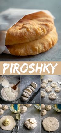 This piroshky recipe is a quick, easy, and yeast-free. Light, fluffy with a beautiful crispy exterior, you can fill these piroshki with either sweet or savory ingredients. Read on to see I'll show you how to fill it with my favorite filling - mashed potatoes!