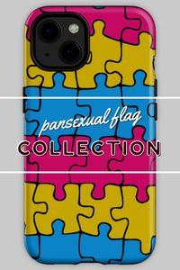 Pansexual pride flag puzzle pieces on Iphone skin (snap, tough and soft), lgbt lgbtqia+ accessories, pan pride flag tech, lgbt skins, lgbt cases, lgbtqia+ cases, lgbtqia+ phone cases, lgbtqia+ phone skins, lgbt phone cases, lgbt iphone cases