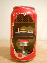 Pop Can Diorama - Running With A Glue Gun