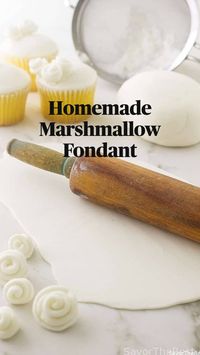 20min · 12 servings     miniature marshmallows  water  powdered sugar  Get the recipe and all the tips at : https://savorthebest.com/cheap-and-easy-marshmallow-fondant/