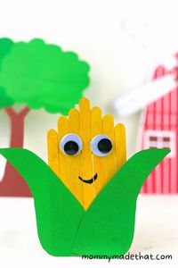 Adorable Popsicle Stick Corn Craft