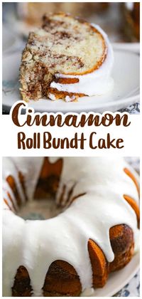 Easy Cinnamon Roll Bundt Cake - The Baking ChocolaTess